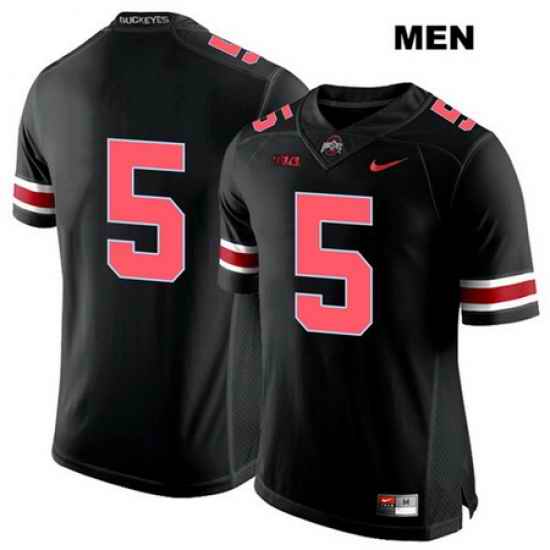 Baron Browning Ohio State Buckeyes Nike Authentic Red Font Stitched Mens  5 Black College Football Jersey Without Name Jersey